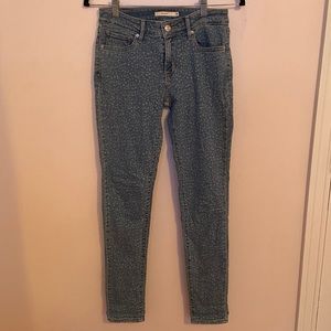 Levi’s Cheetah Print Blue Jean